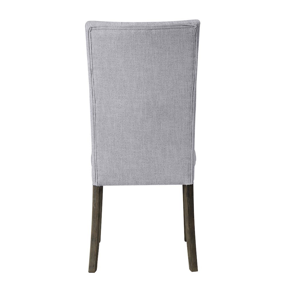 Grey and Grey Oak Side Chair with Button Tufted (Set of 2). Picture 4