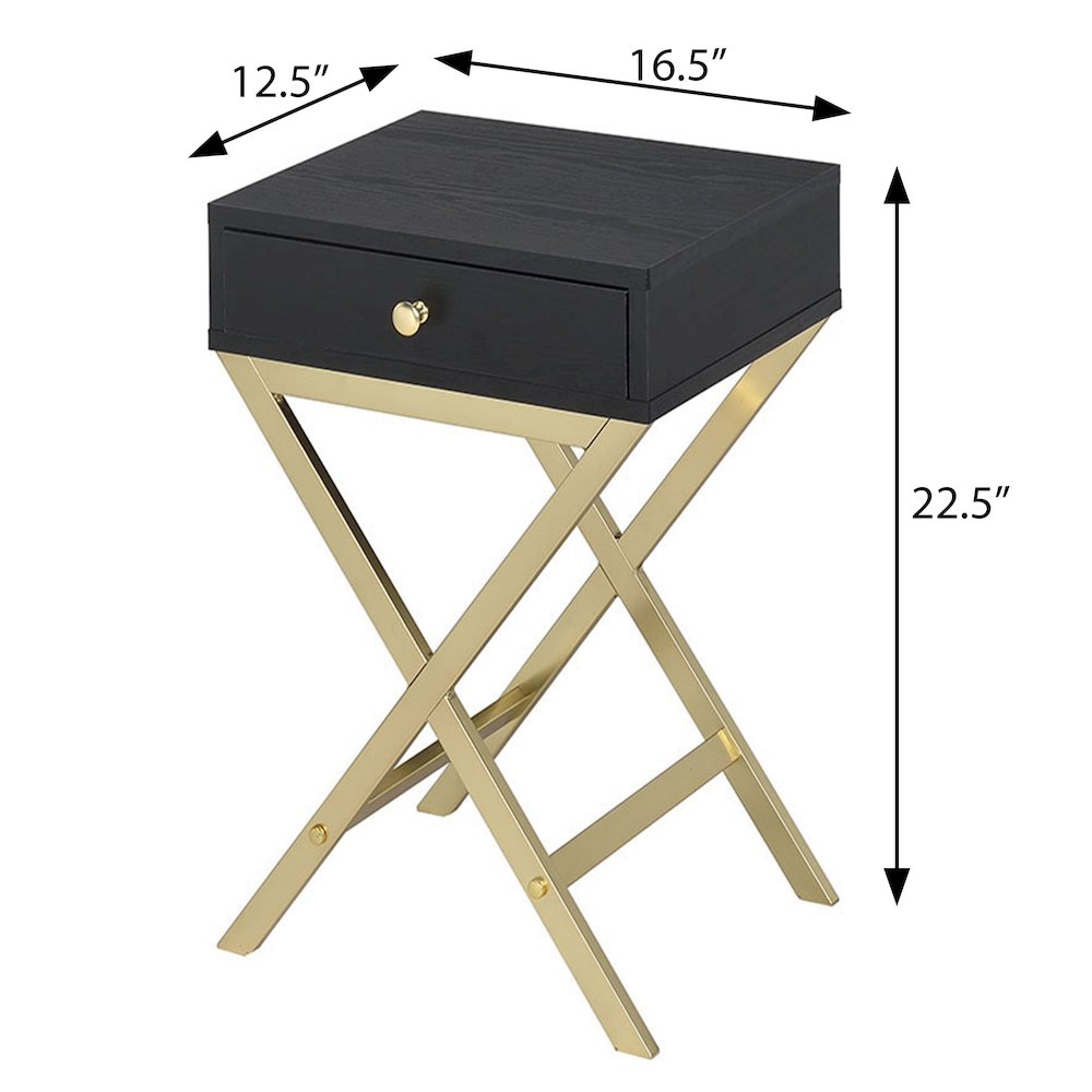 1-Drawer Rectangular Accent Table. Picture 3