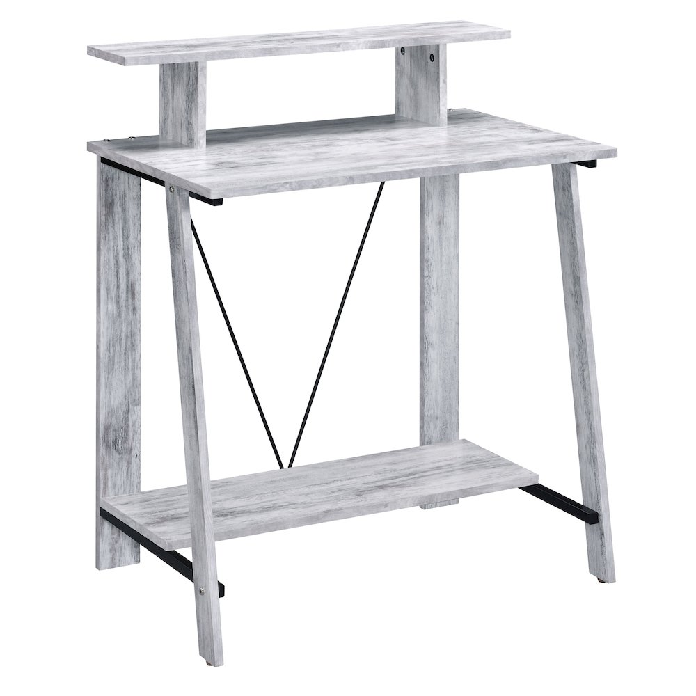 Writing Desk with Upper Shelf. Picture 1