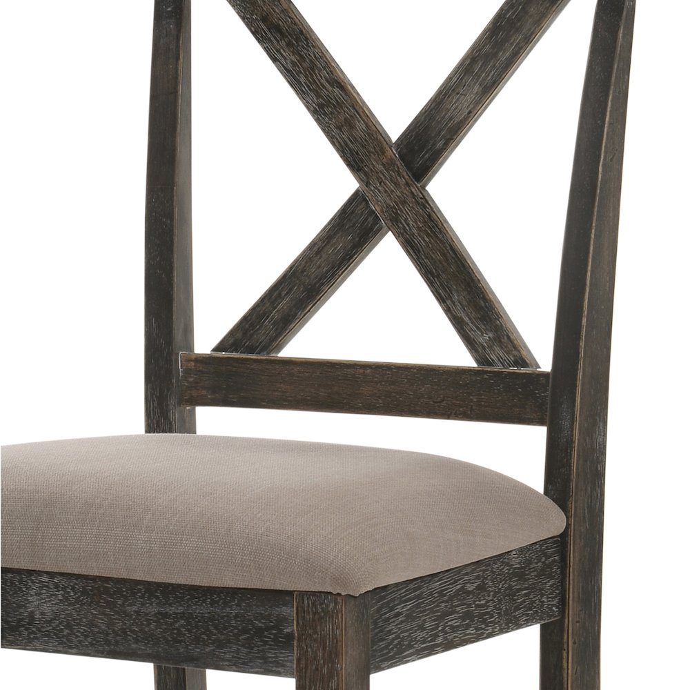 Counter Height Stools with Cross Back (Set of 2). Picture 5
