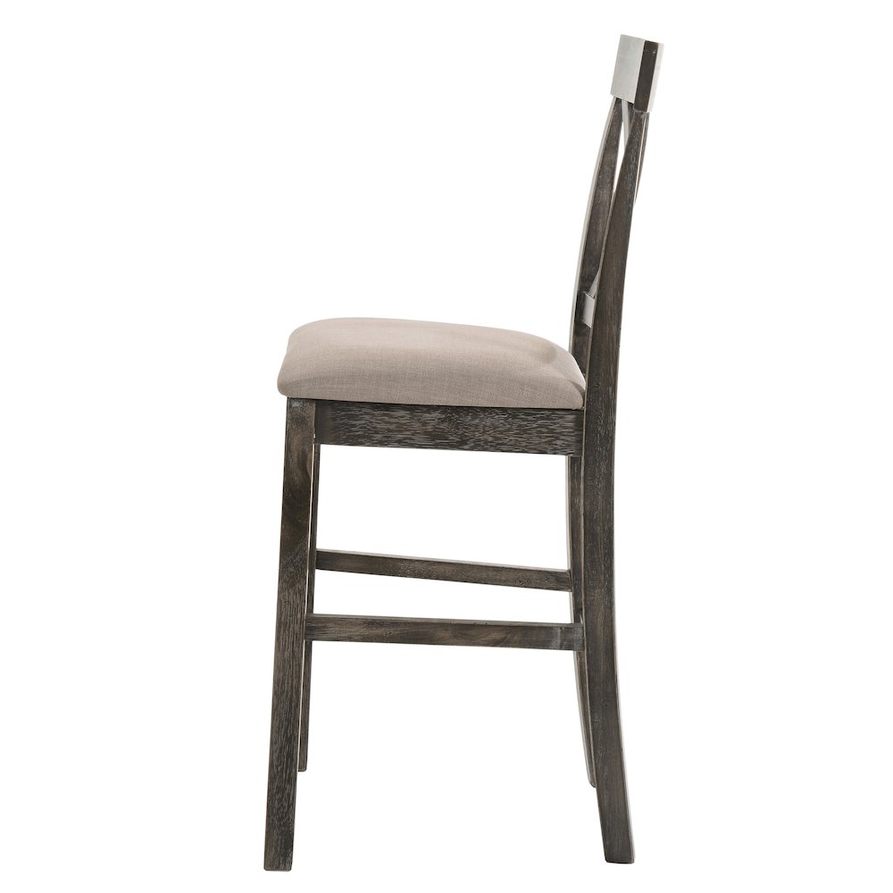 Counter Height Stools with Cross Back (Set of 2). Picture 3