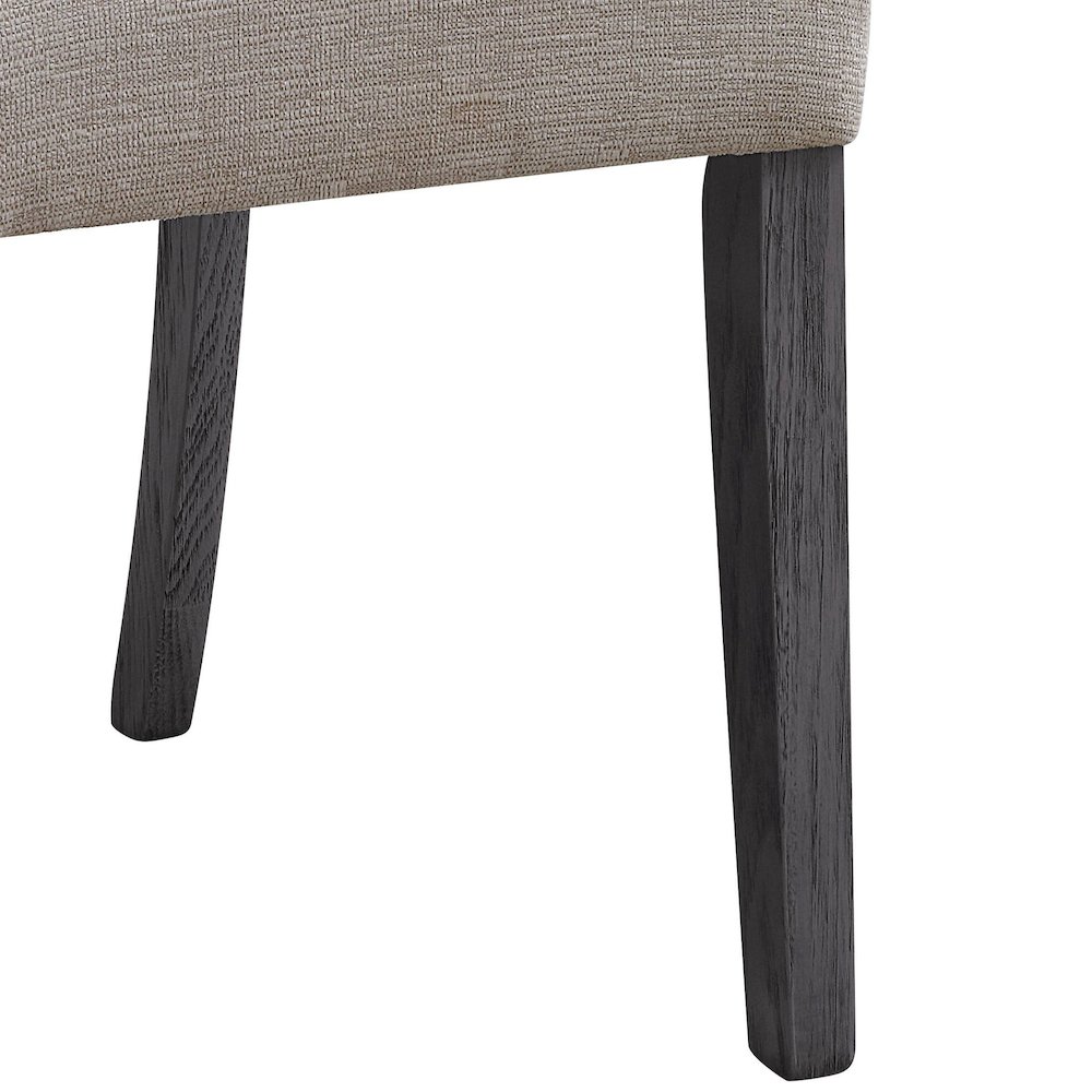 Beige and Grey Tufted Back Side Chairs (Set of 2). Picture 4