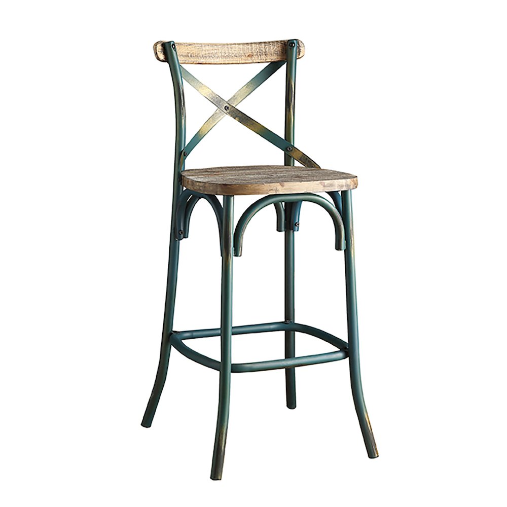 Bar Stool with Cross Back. Picture 1