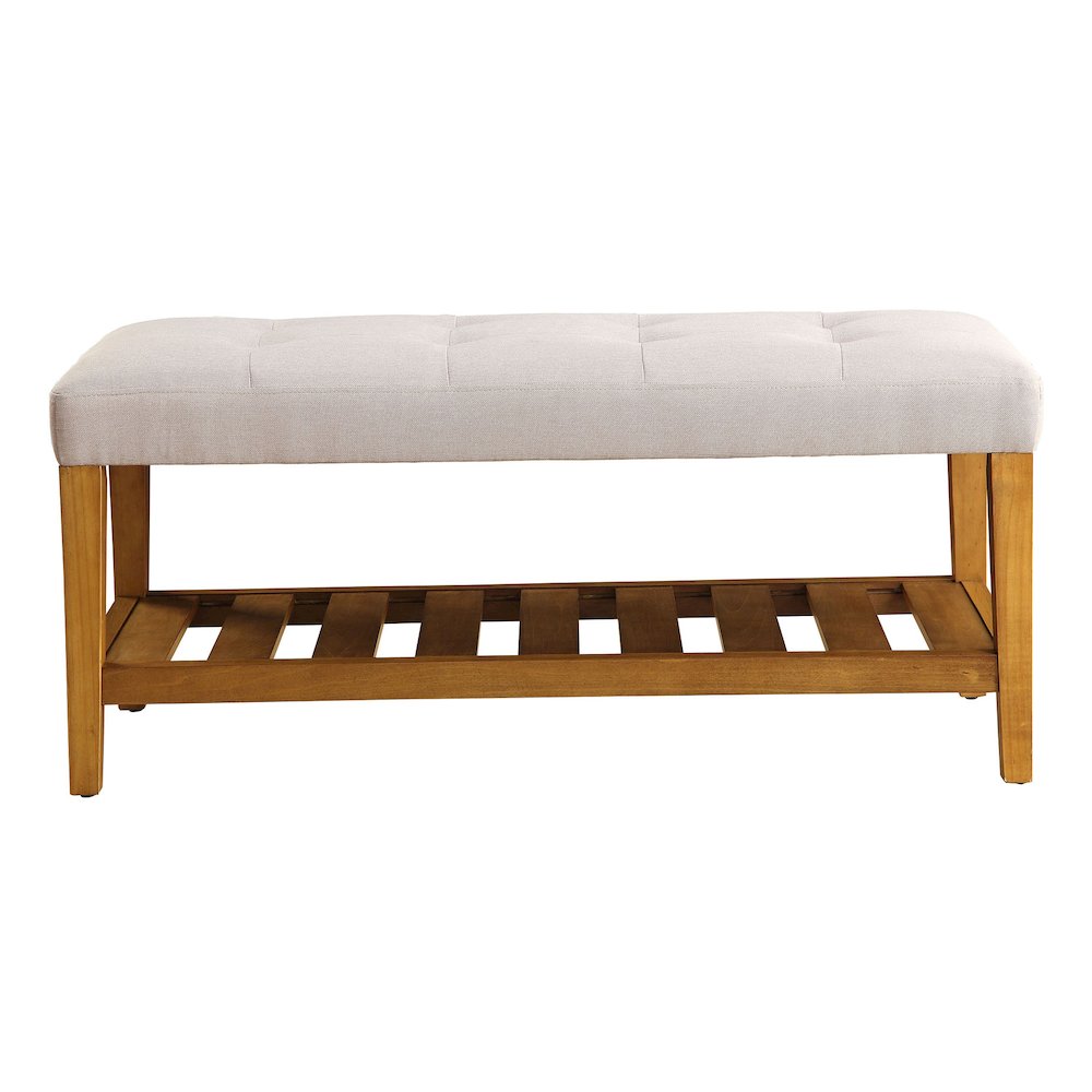 Tufted Padded Seat Bench. Picture 2