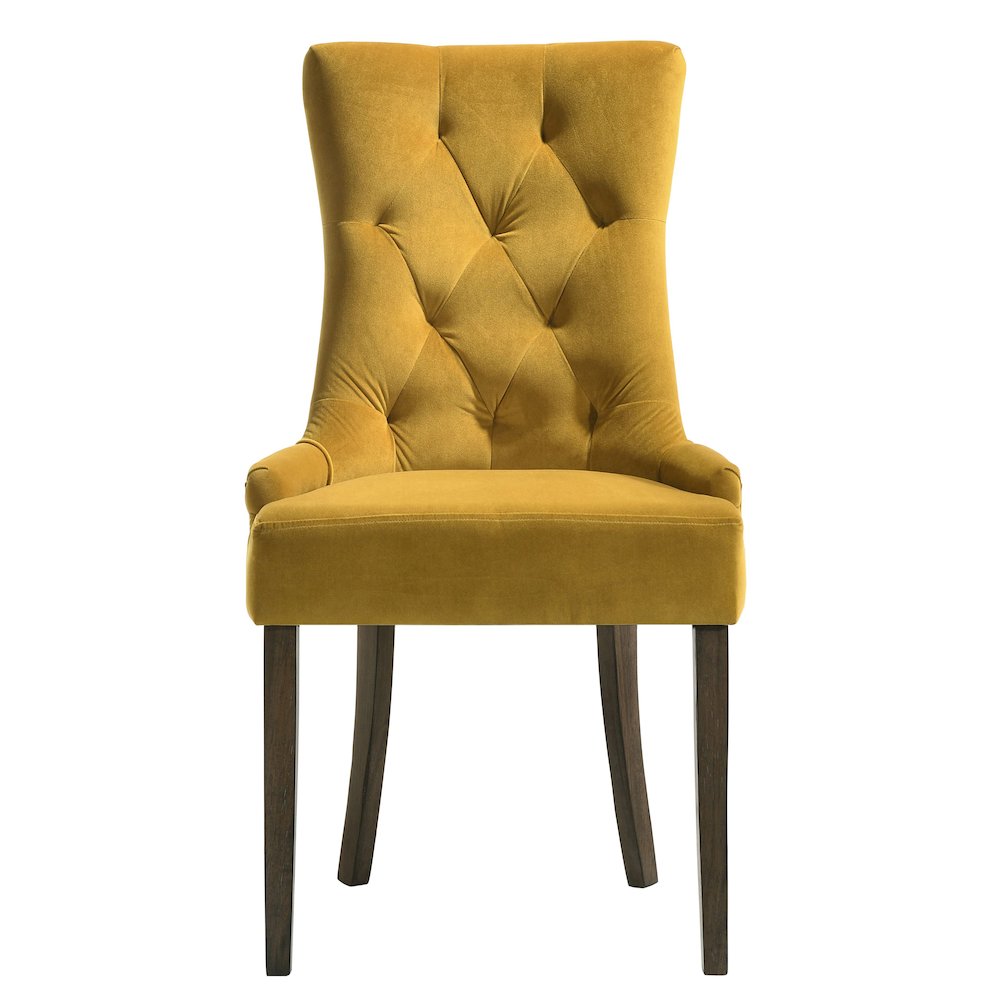 Tufted Back Side Chairs with Nailhead Trim (Set of 2). Picture 2