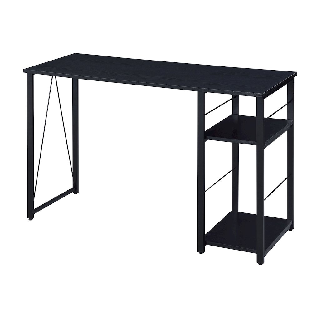 2-Shelf Rectangular Writing Desk. Picture 1