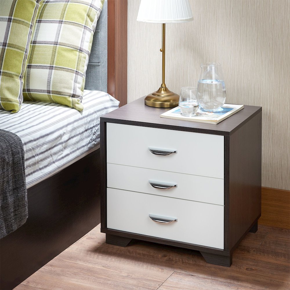 3-drawer Rectangular Accent Table. Picture 5