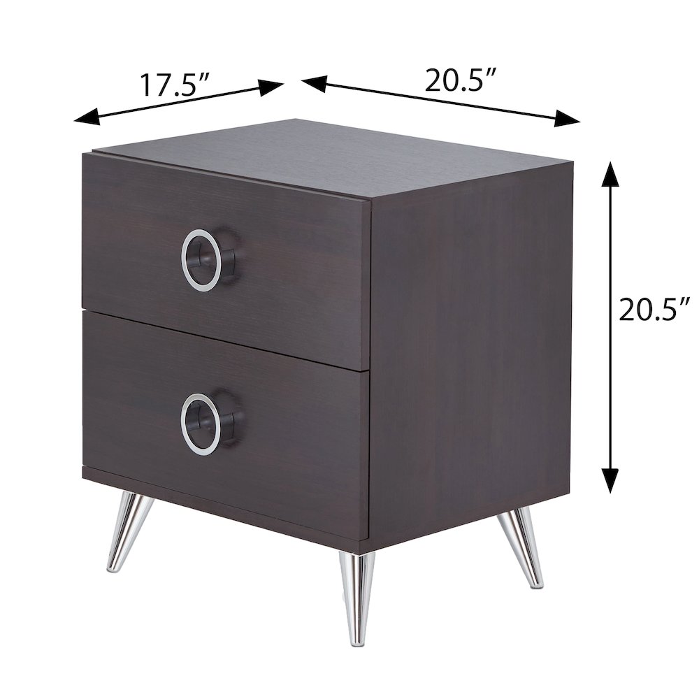 2-Drawer Rectangular Accent Table. Picture 4