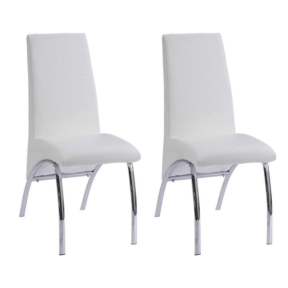 Armless Solid Back Side Chair (Set of 2). Picture 1