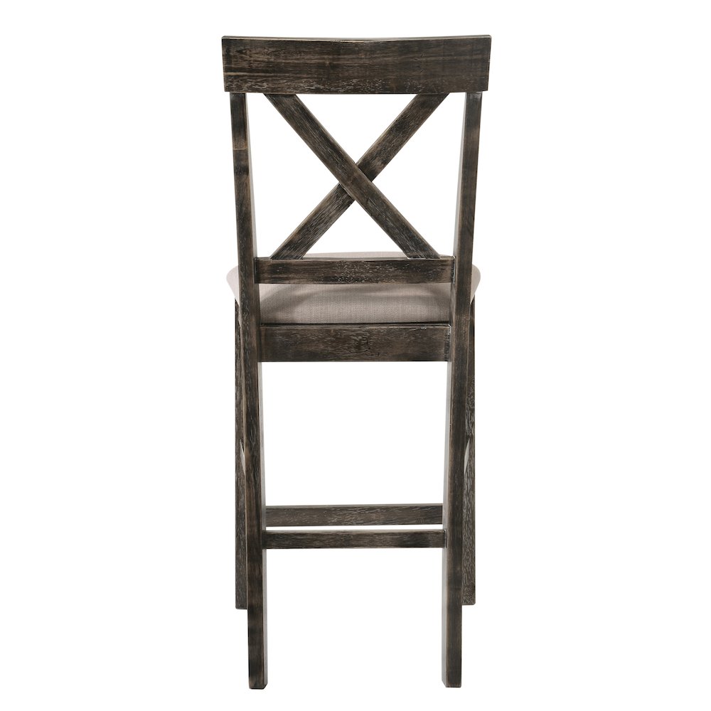 Counter Height Stools with Cross Back (Set of 2). Picture 4