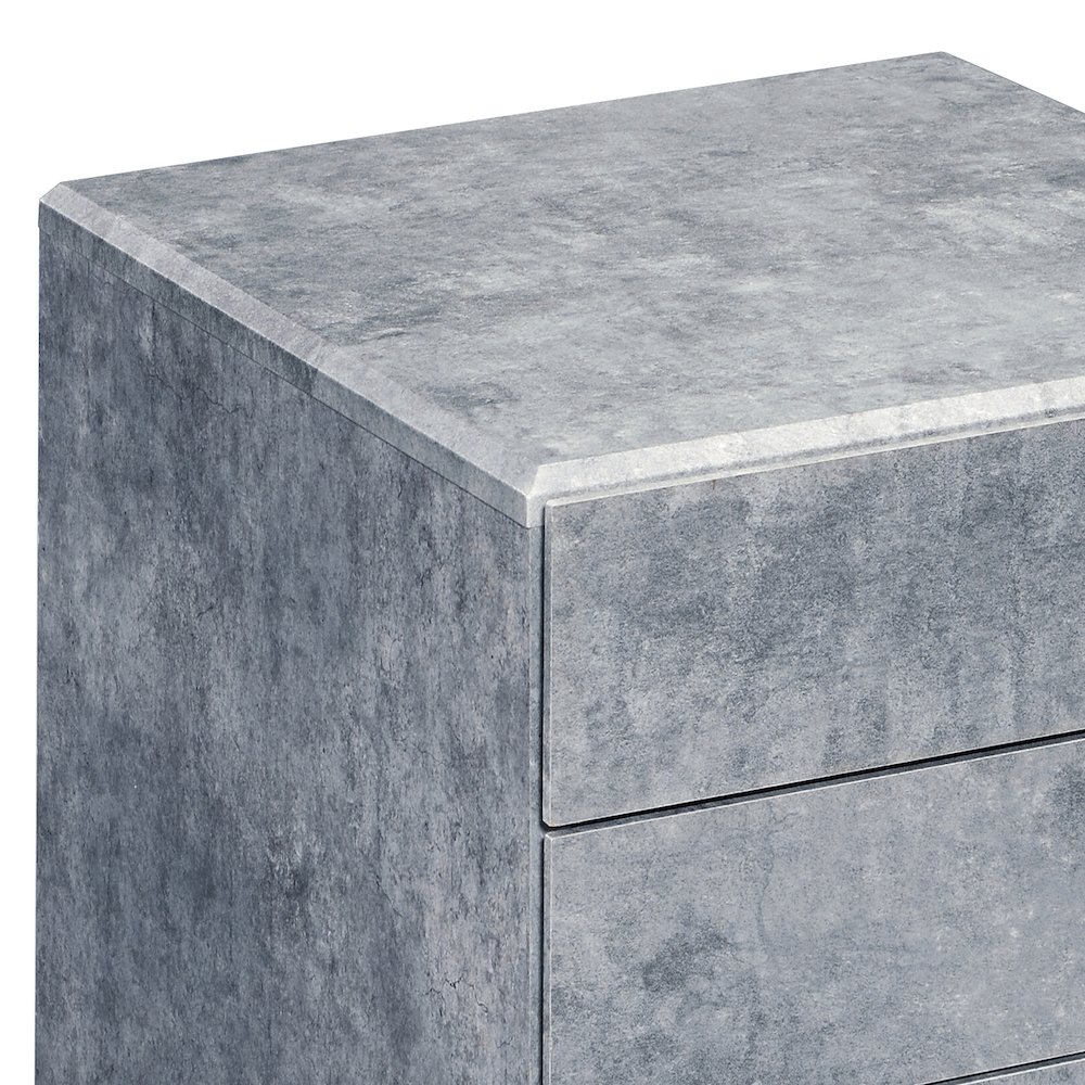 Faux Concrete 3-drawer File Cabinet. Picture 4