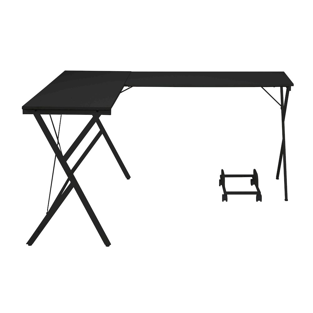L-shaped Computer Desk with CPU Holder. Picture 2