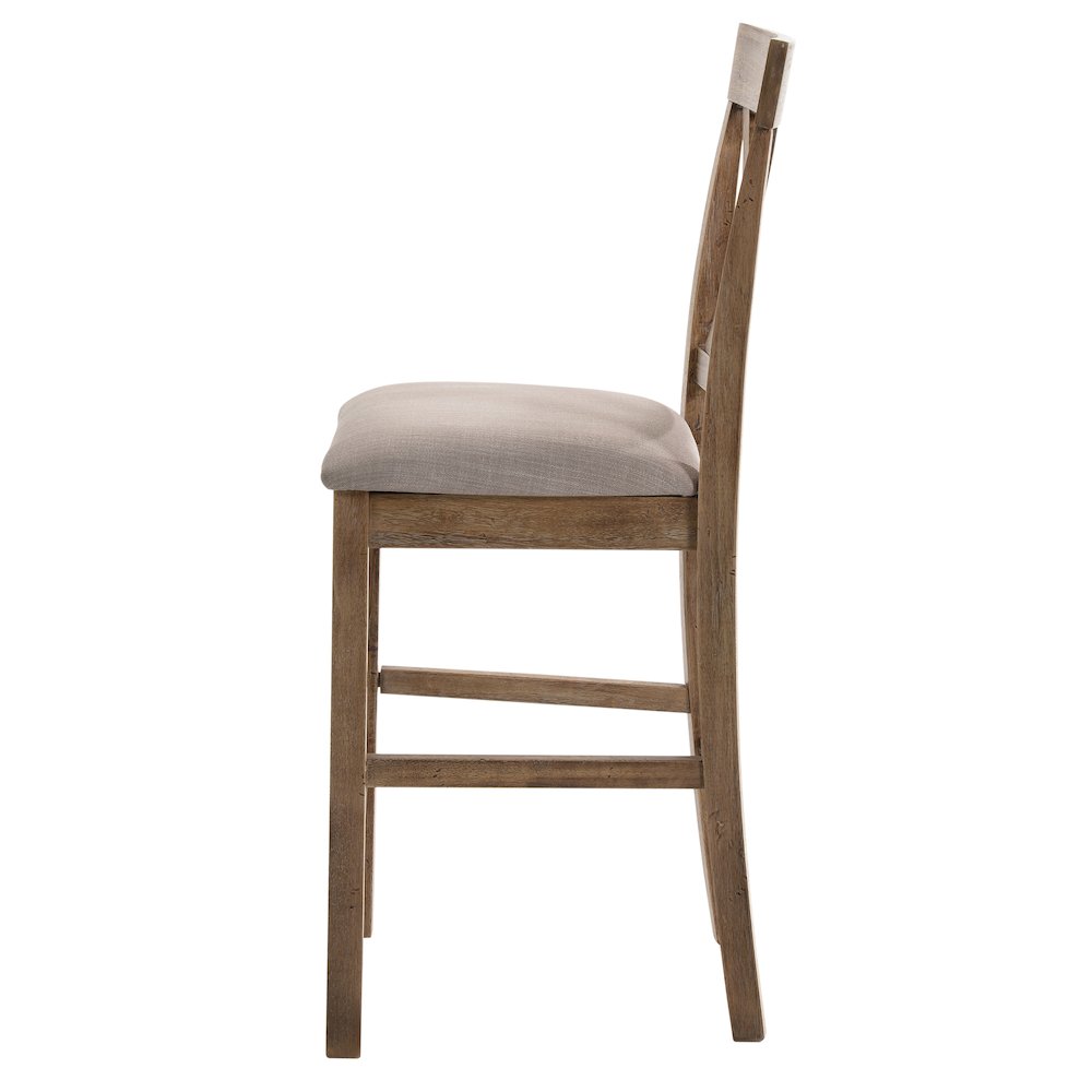Counter Height Stools with Cross Back (Set of 2). Picture 3