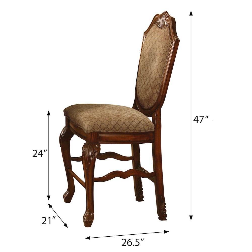 Solid Back Counter Height Stools (Set of 2). Picture 4