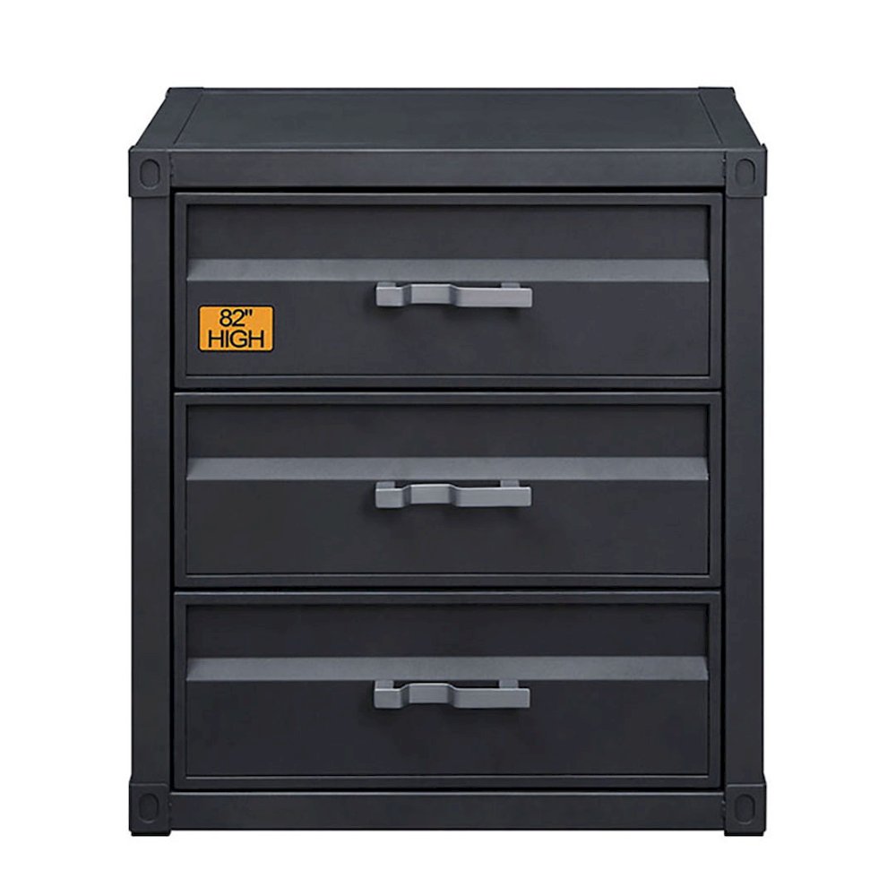 Gunmetal Chest with 3- Drawer. Picture 4