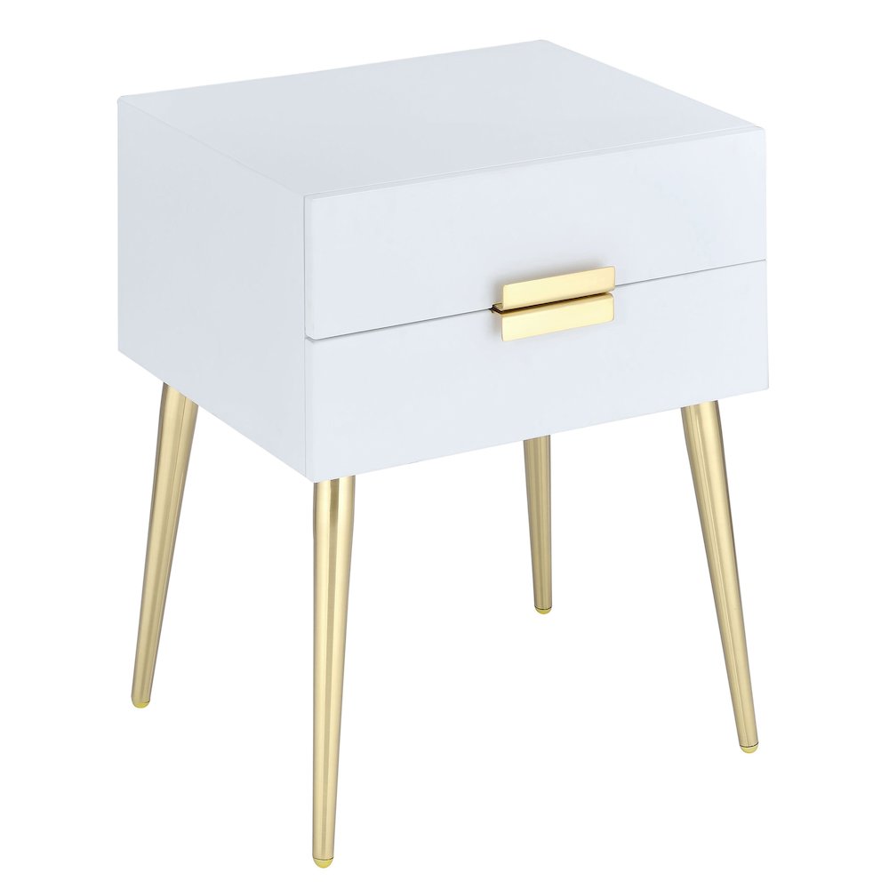 Side Table with 2 Drawer. Picture 1
