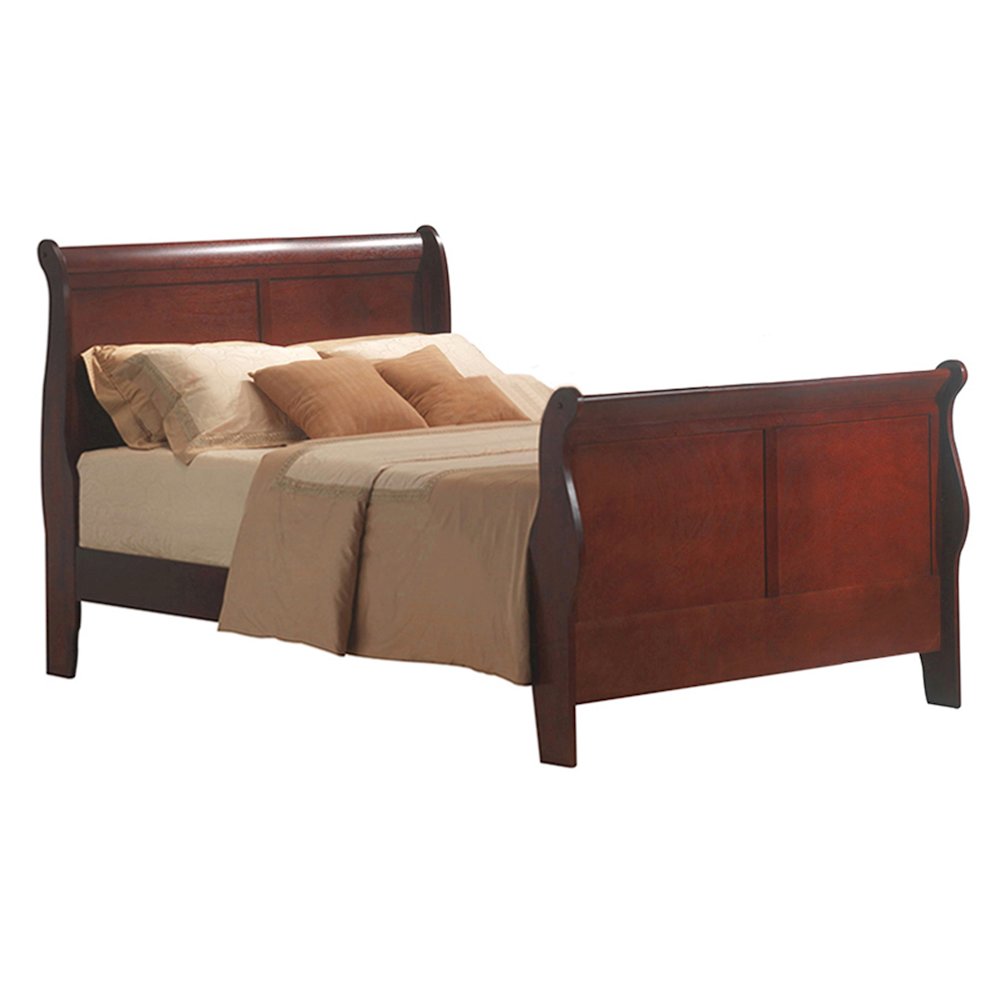 Cherry Sleigh Bed. Picture 2
