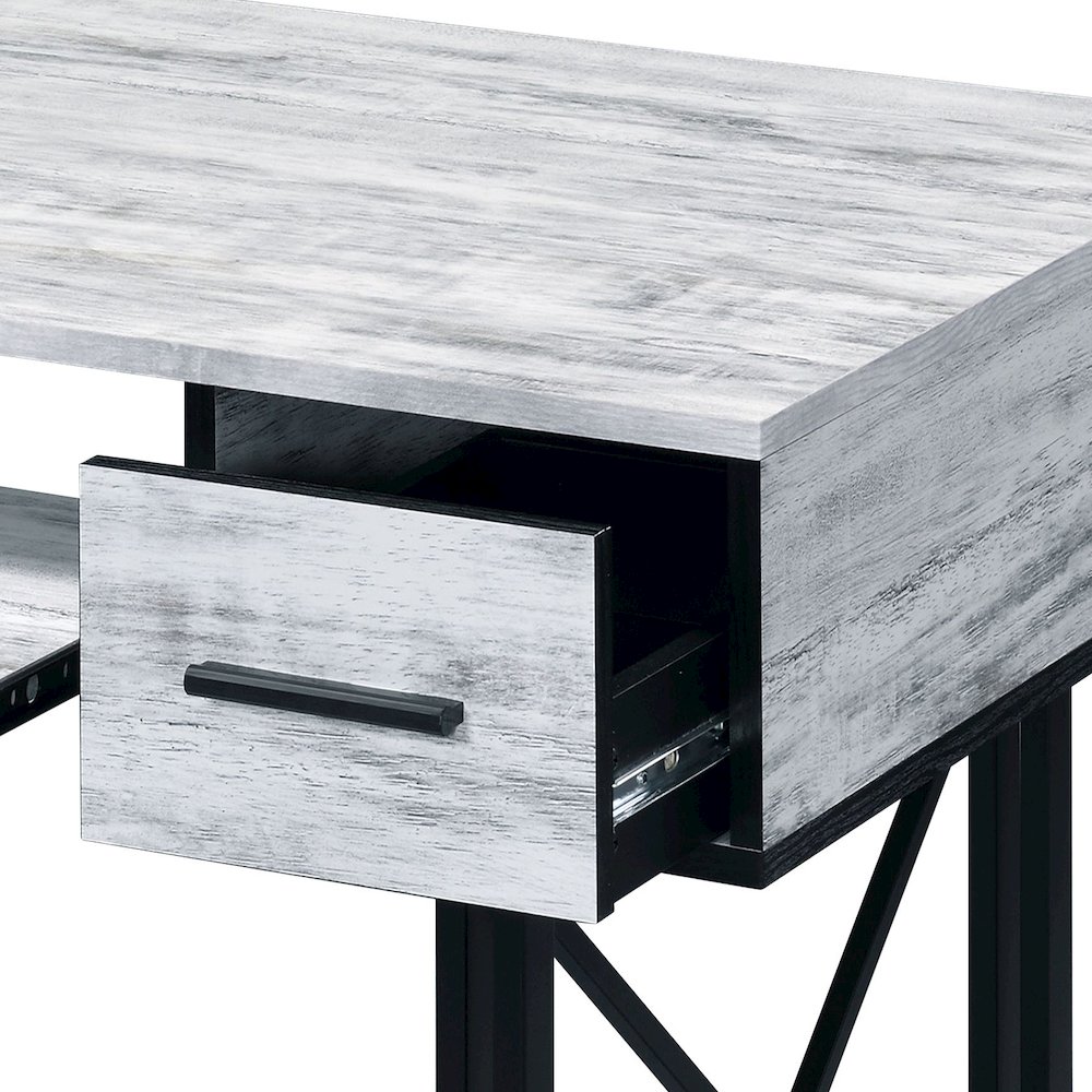 Computer Desk with Keyboard Tray. Picture 4