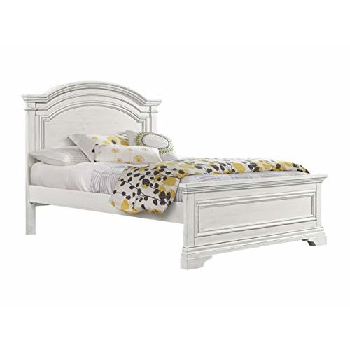Westwood Design Olivia Traditional Wood Complete Full Bed in Brushed White. Picture 1