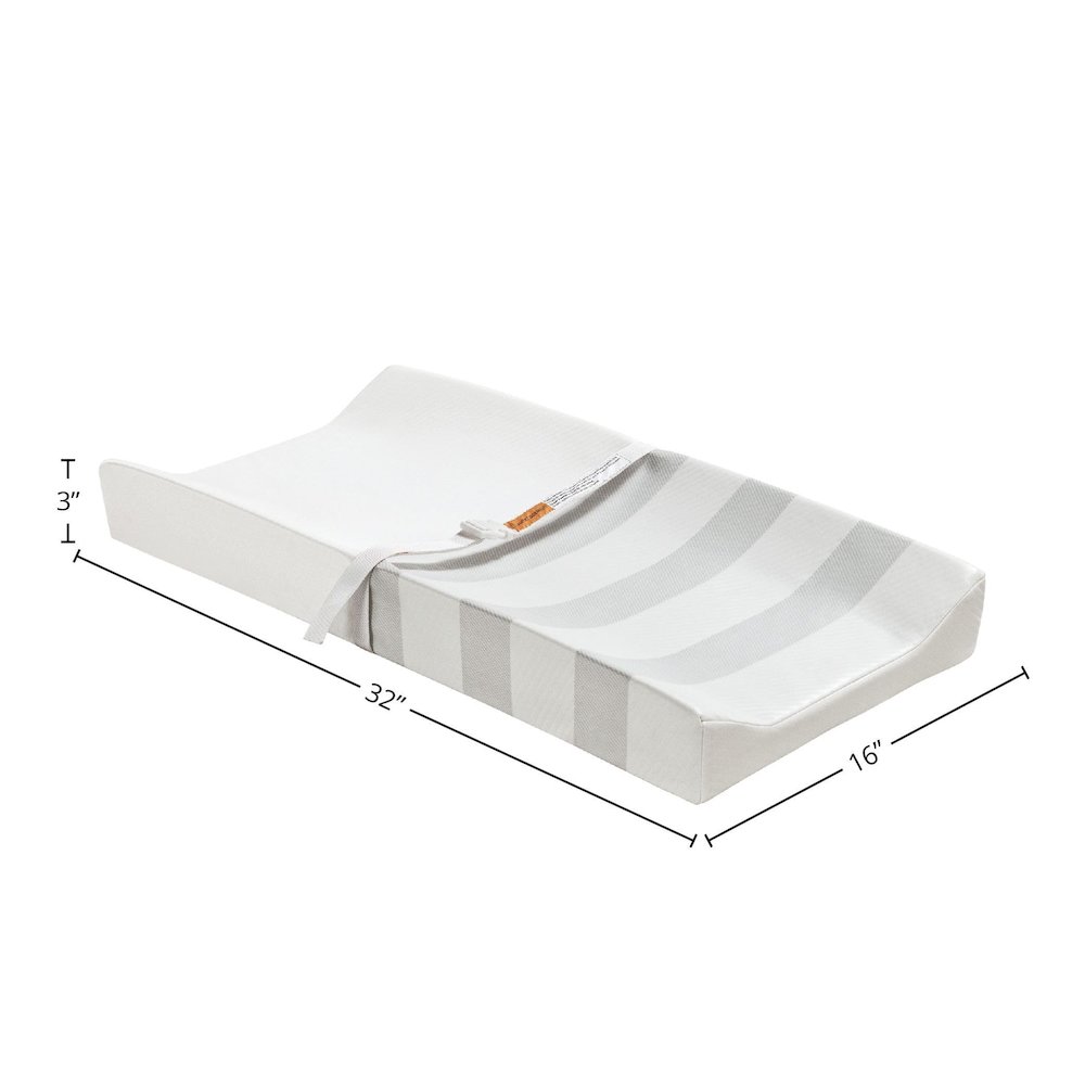 Westwood Design Mattress Fabric Premium 2-Sided Changing Pad in Cream. Picture 2
