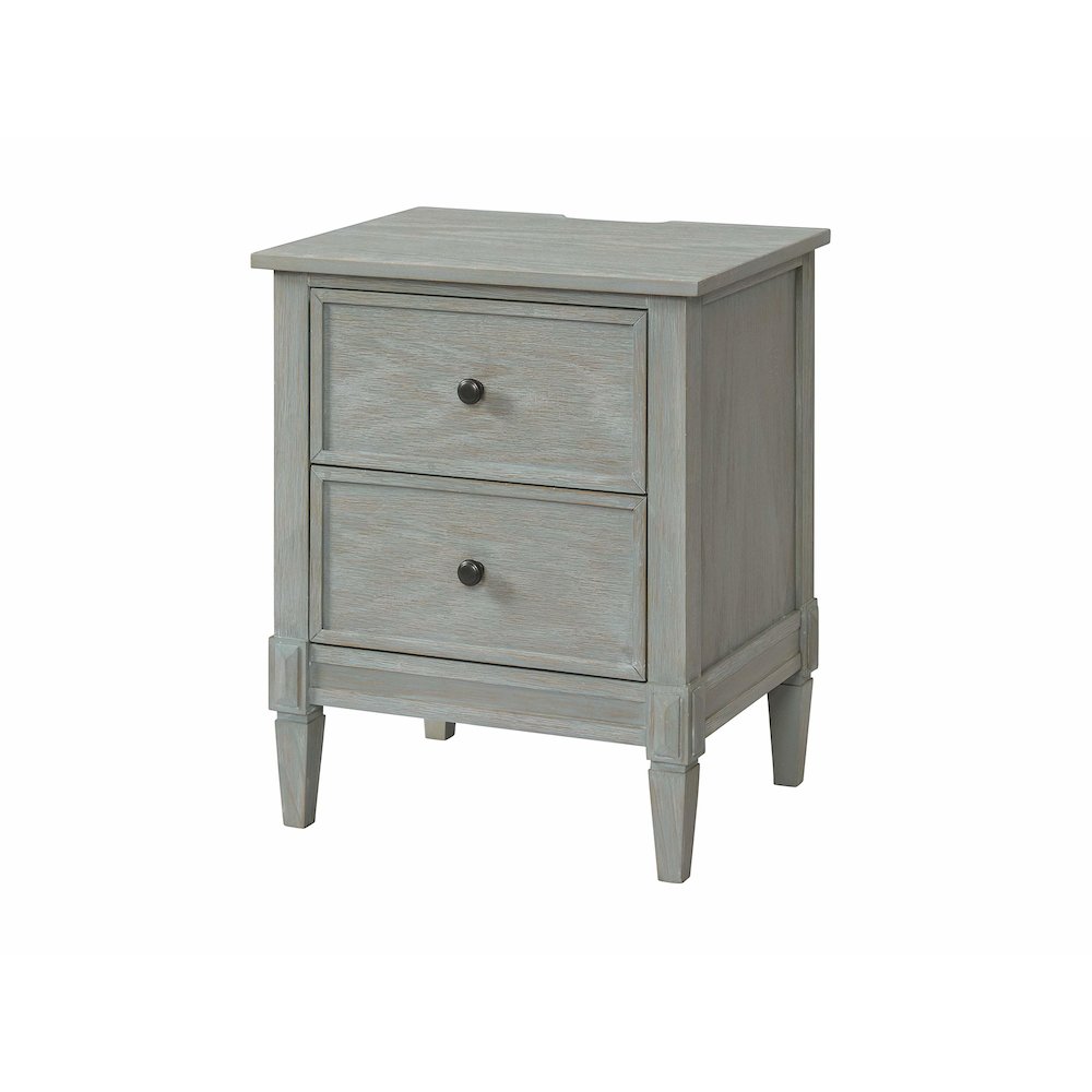 Westwood Design Vivian 2-Drawer Modern Wood Nightstand in Dawn Gray. Picture 1