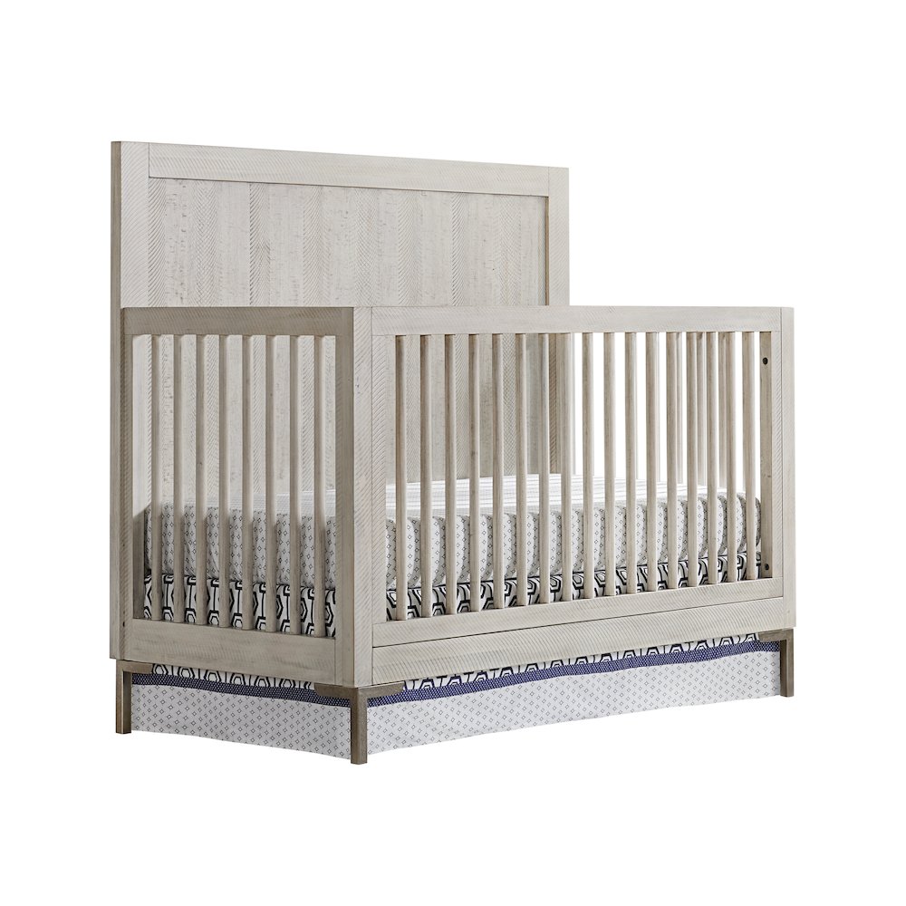 Westwood Design Beck Modern Wood Convertible Crib in Willow Gray Finish. Picture 1