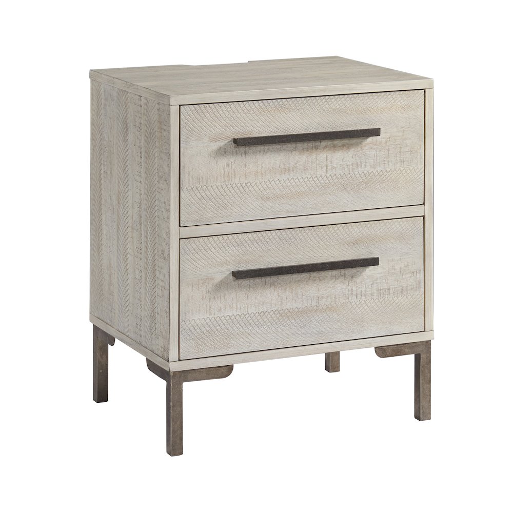 Westwood Design Beck Modern Wood Nightstand in Willow Gray Finish. Picture 1
