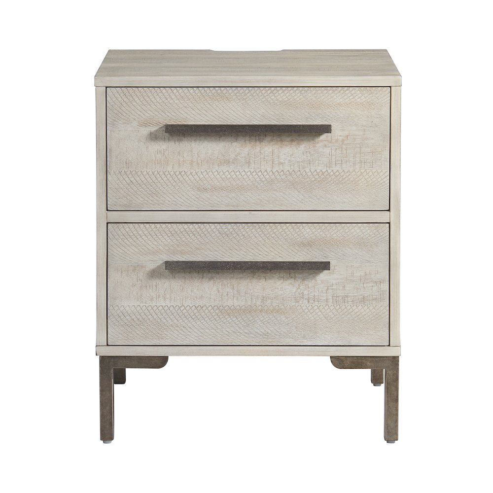 Westwood Design Beck Modern Wood Nightstand in Willow Gray Finish. Picture 2