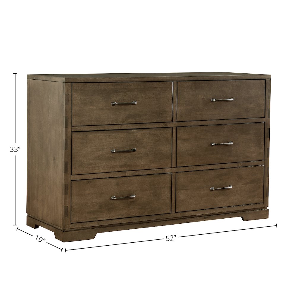 Dovetail 6-Drawer Dresser, Graphite. Picture 2