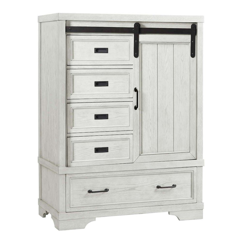 Westwood Design Foundry Traditional Wood Chifferobe in White Dove. Picture 1