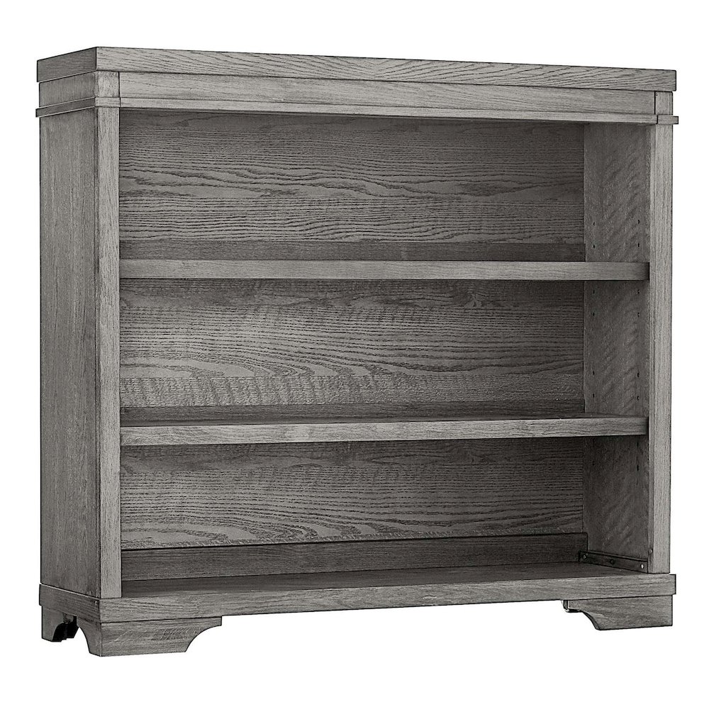 Westwood Design Foundry Traditional Wood Bookcase in Brushed Pewter. Picture 1