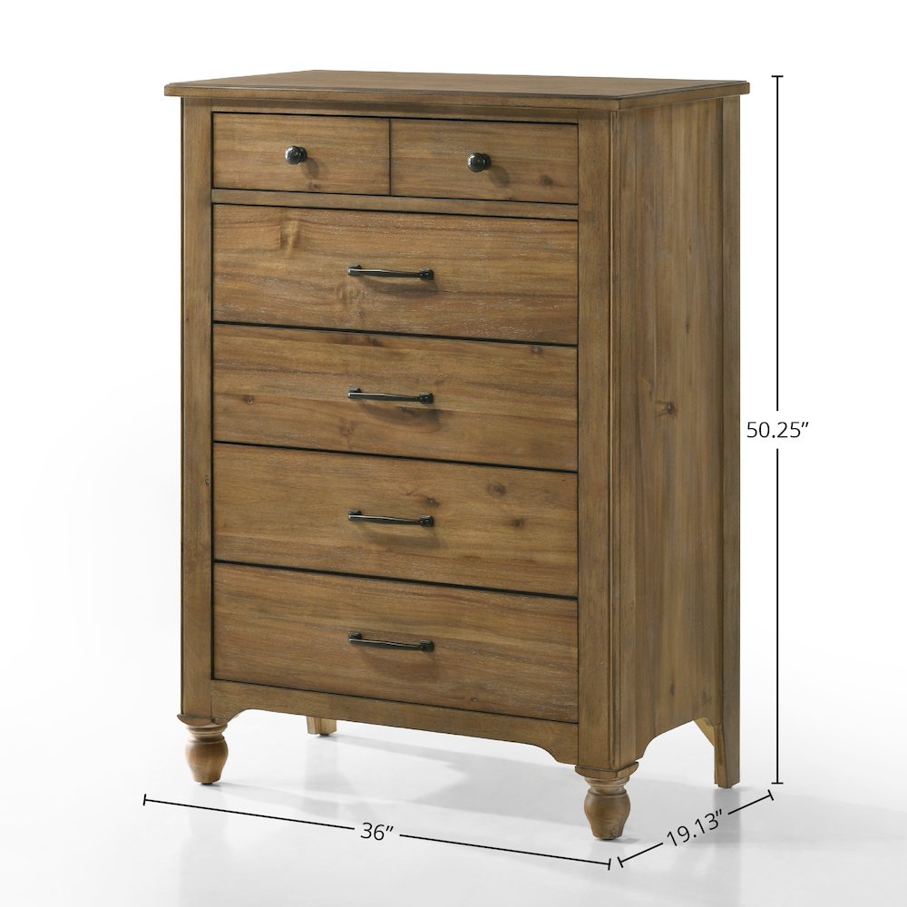 Highland 6-Drawer Chest, Sand Dune. Picture 2