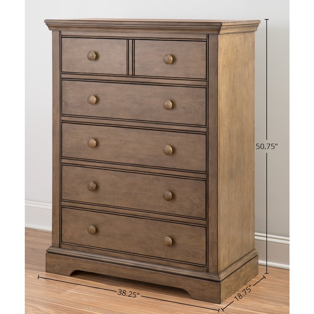 Hanley 5-Drawer Chest, Cashew. Picture 2