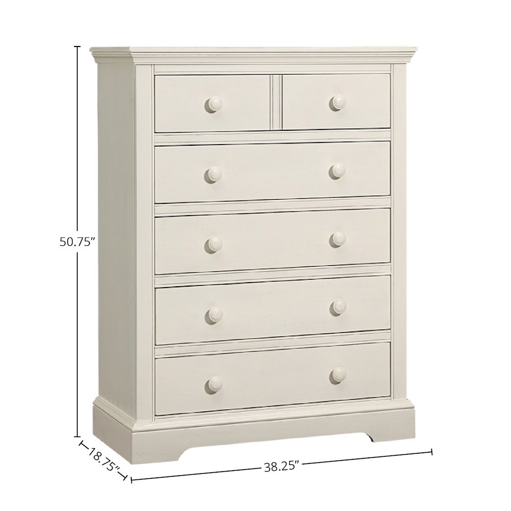 Hanley 5-Drawer Chest, Chalk. Picture 2