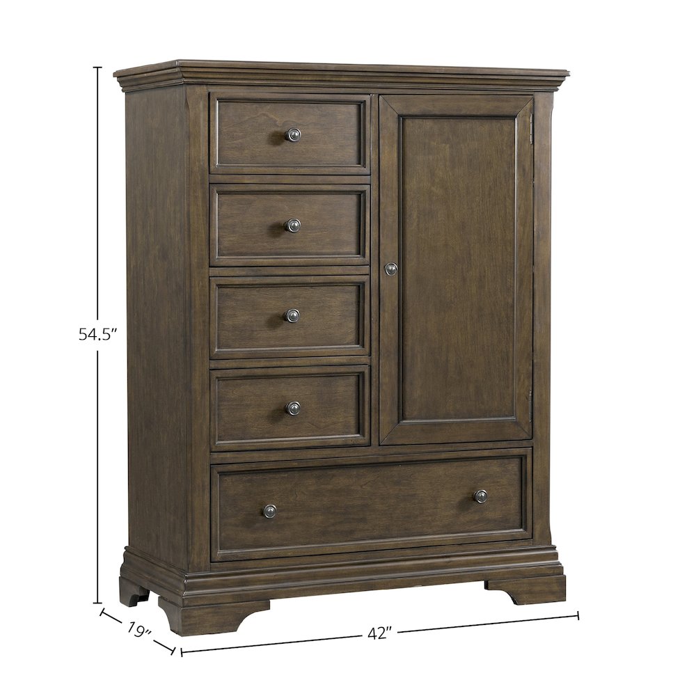 Olivia Wood Chifferobe, Rosewood. Picture 2