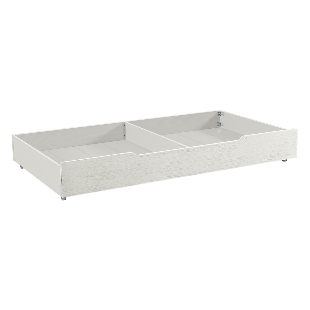 Westwood Design Olivia Traditional Wood Trundle in Brushed White. Picture 1
