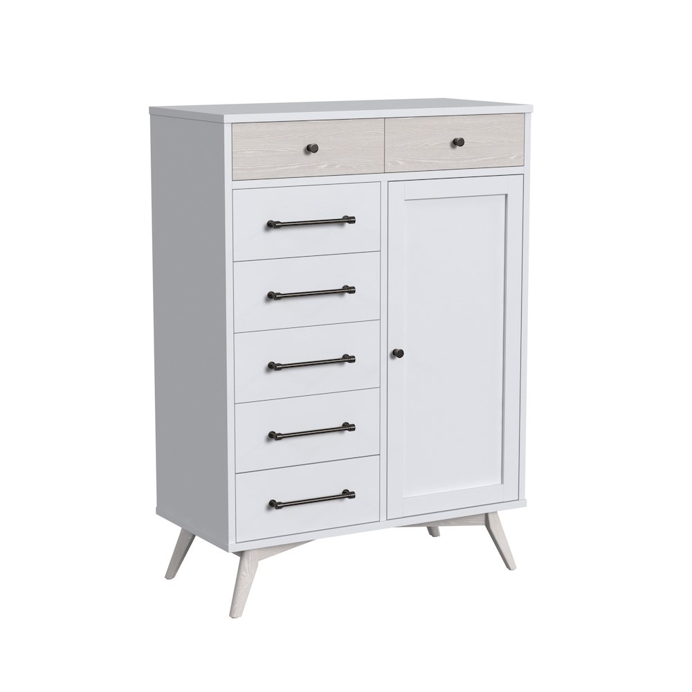 Rowan Wood Chifferobe, Ash Linen. Picture 1