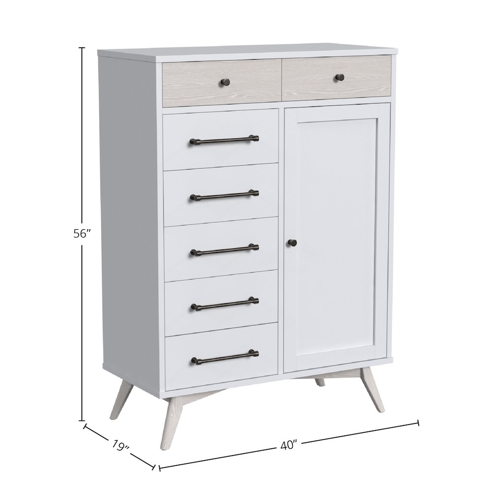 Rowan Wood Chifferobe, Ash Linen. Picture 2