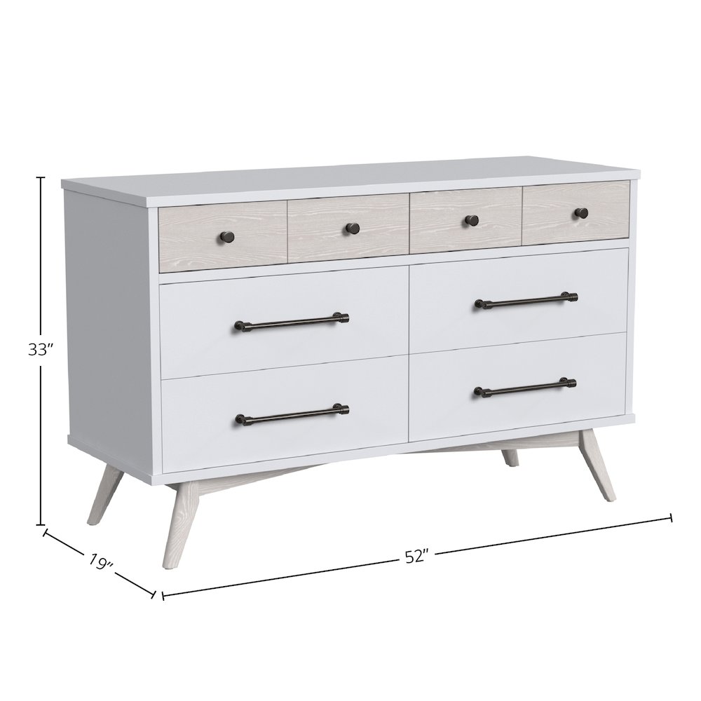 Rowan 6-Drawer Dresser, Ash Linen. Picture 2