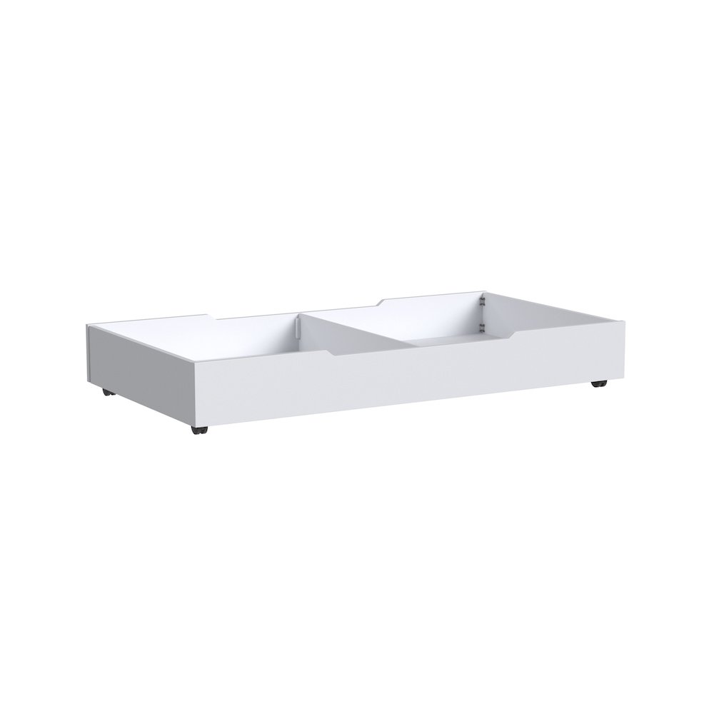 Westwood Design Rowan Modern Style Wood Trundle in Ash Linen White. Picture 1