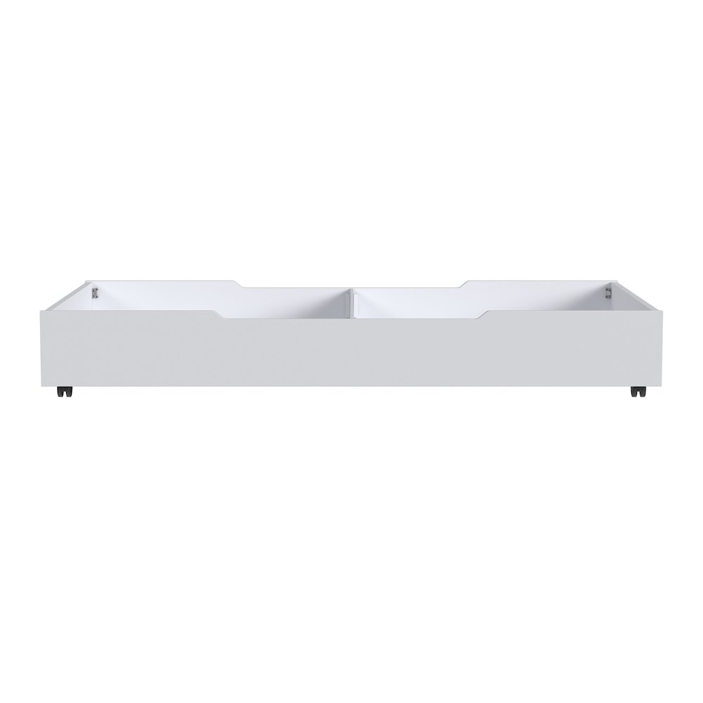 Westwood Design Rowan Modern Style Wood Trundle in Ash Linen White. Picture 2