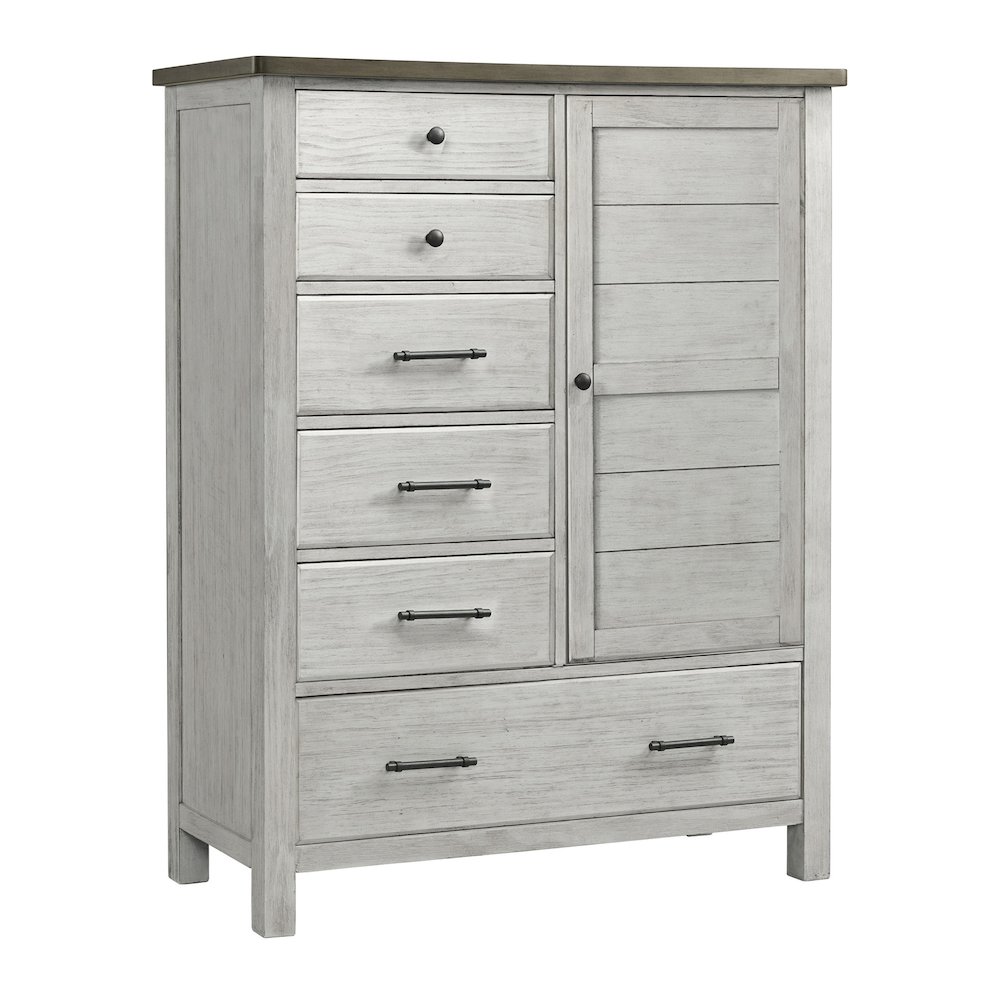 Timber Ridge Wood Chifferobe, Weathered Washed Sierra. Picture 1