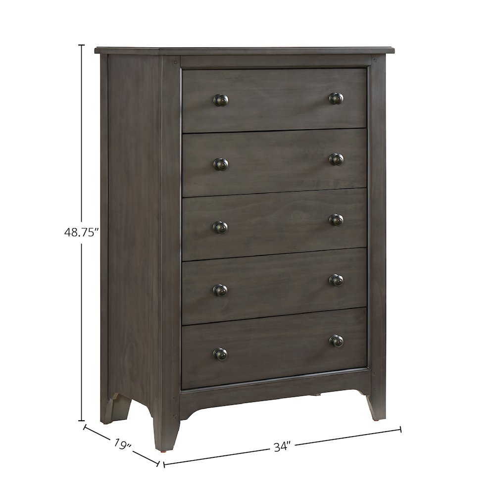 Taylor 5-Drawer Chest, Dusk. Picture 2