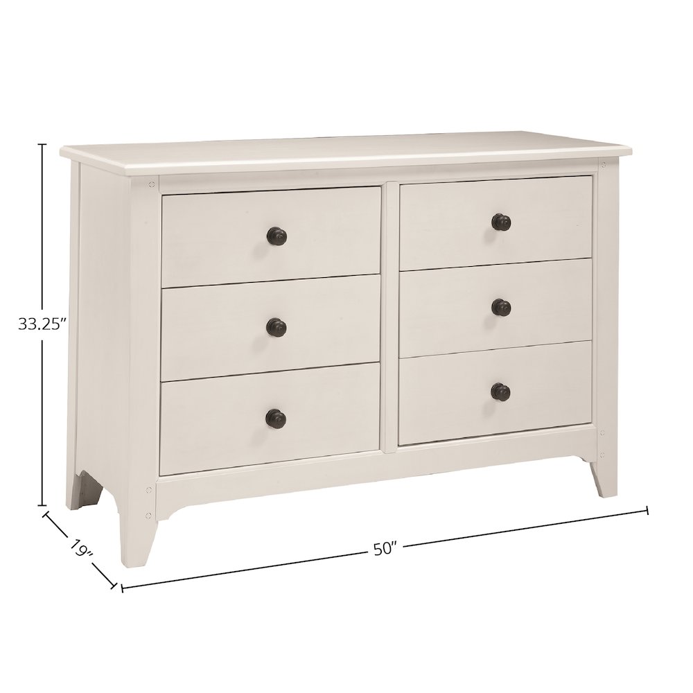 Taylor 6-Drawer Dresser, Sea Shell. Picture 2