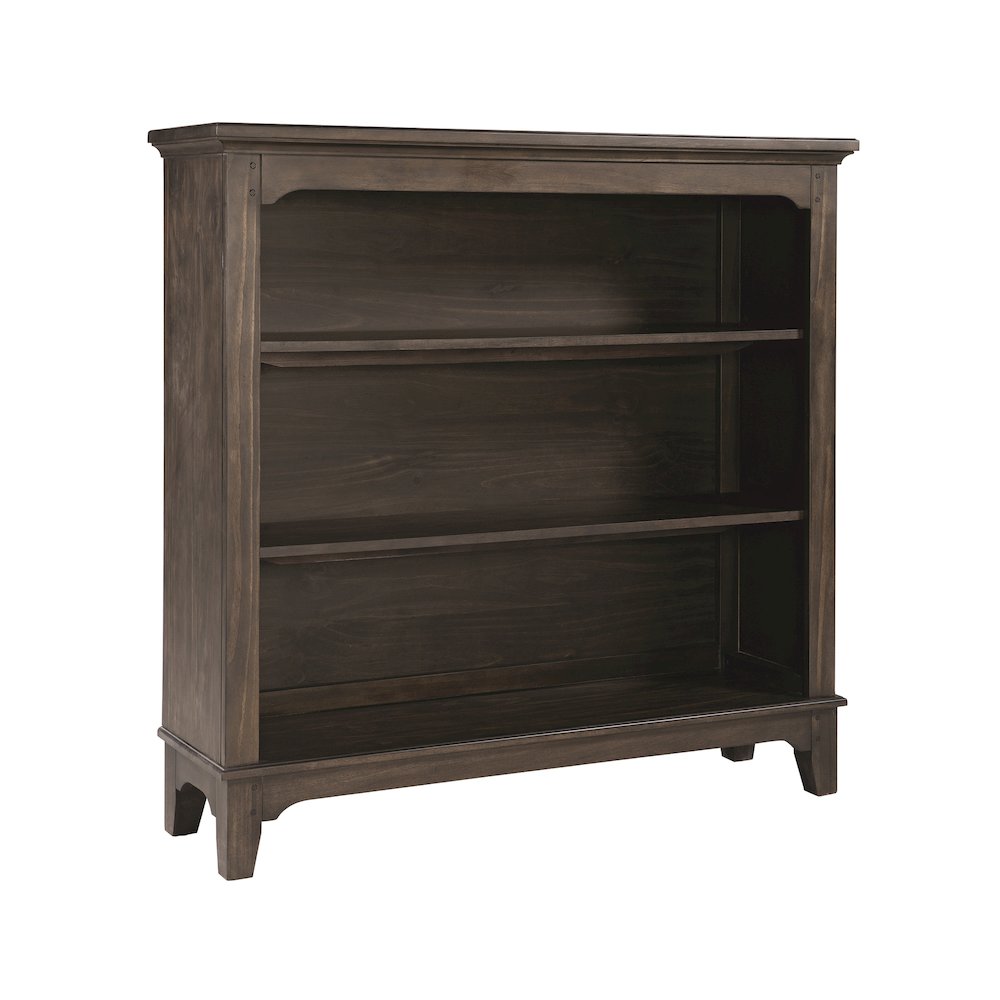 Westwood Design Taylor Farmhouse Wood Bookcase in River Rock Brown. Picture 1
