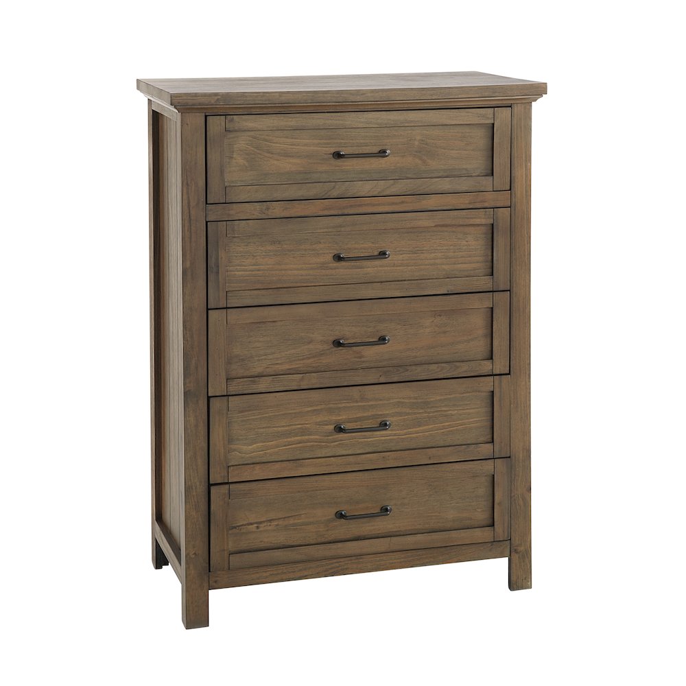 Westfield 5-Drawer Chest, Harvest Brown. Picture 1