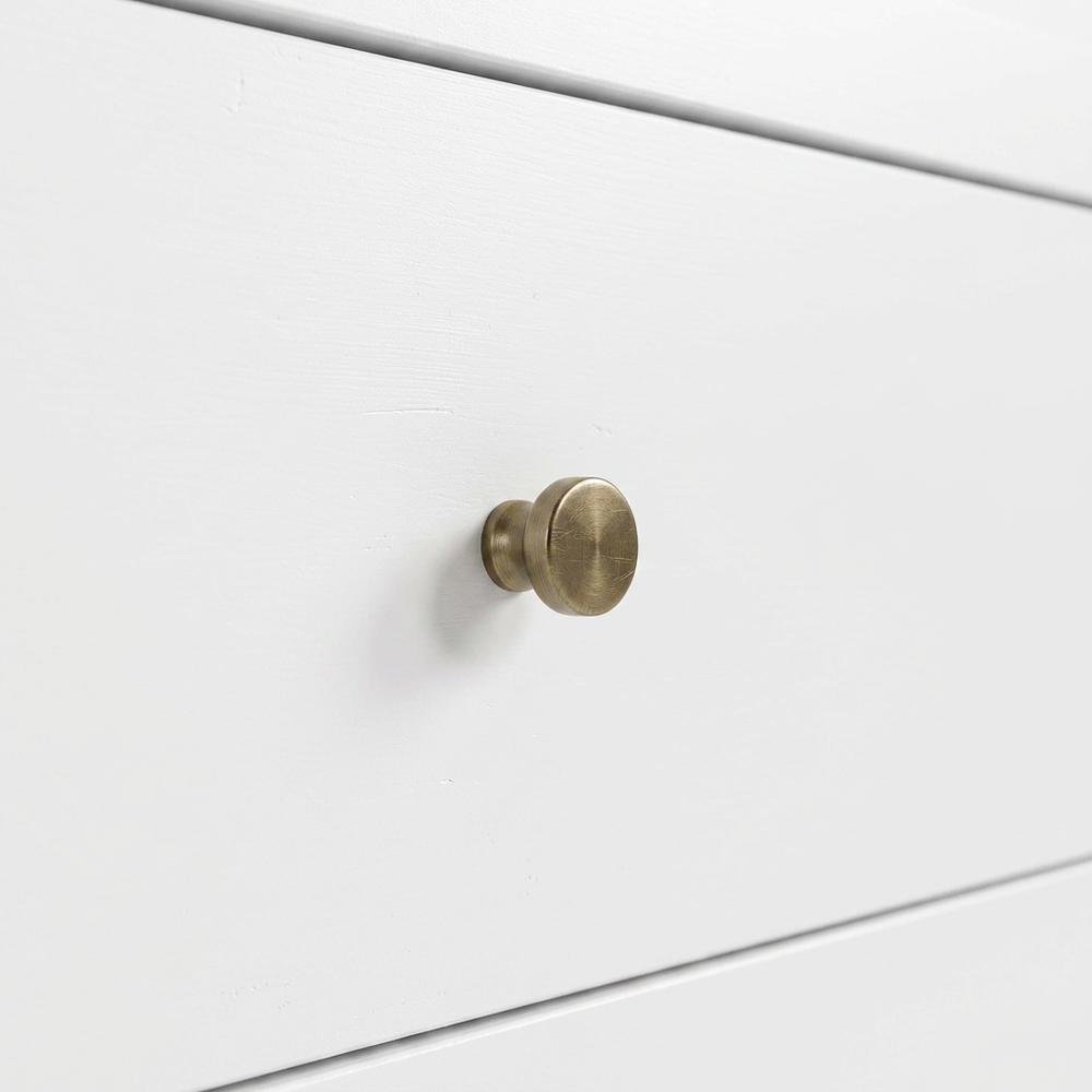 Santorini 3 Drawer Chest With Topper-White/Driftwood. Picture 4