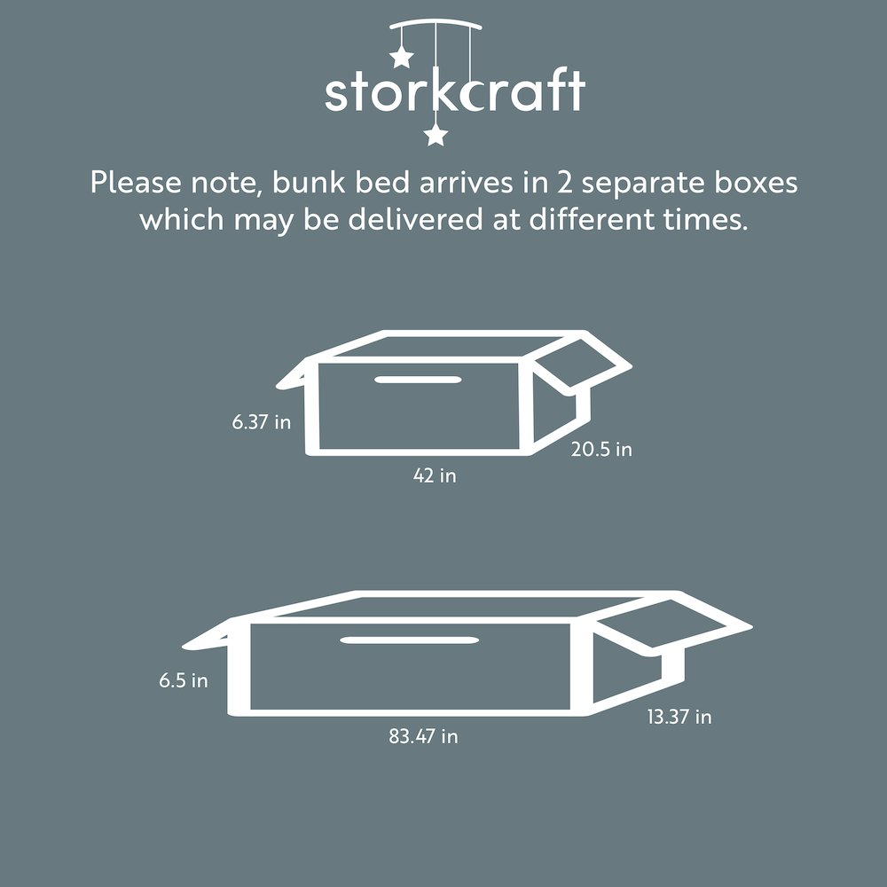 Storkcraft Caribou Twin-over-Twin Bunk Bed (Espresso). Picture 3