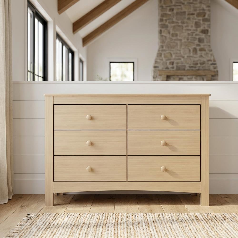 Graco Noah 6 Drawer Double Dresser - Driftwood. Picture 3