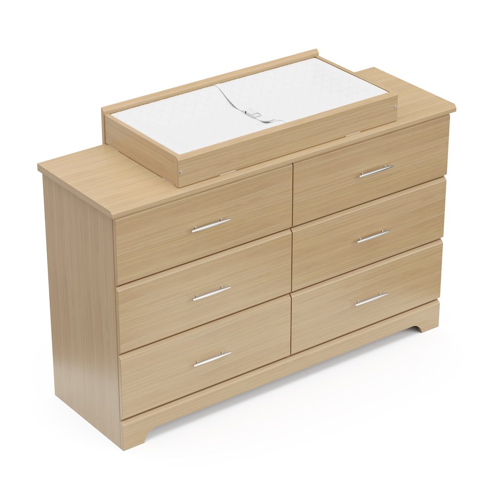 Storkcraft Brookside 6 Drawer Double Dresser (Driftwood). Picture 9